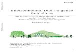 New Environmental Due Diligence Guidelines - World Bank · 2016. 7. 15. · following Codes of Practice (ICTAD specifications) which will be included in the contract documents: SCA/3/1