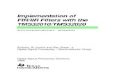 Implementation of FIR/IIR Filters With TMS32010/TMS32020 ... · Filter Design Package (DFDP) discussed in Section 2. SPRA003A 6 Implementation of FIR/IIR Filters with the TMS32010/TMS32020