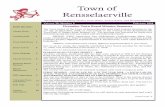 Town of Rensselaerville · The Hamlets of Cooksburg, Medusa, Potter Hollow, Preston Hollow, and Rensselaerville Inside this issue: Library News 2 Conkling Hall 3 Town Hall Hours 3