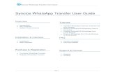 Syncios WhatsApp Transfer User Guide Syncios WhatsApp Transfer User Guide Page 5 Register WhatsApp Transfer