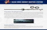 AR/GS HIGH ENERGY IGNITION SYSTEM · Our high energy capacitive discharge technology provides robust ignition with dependable performance, and is the same technology used by the aerospace
