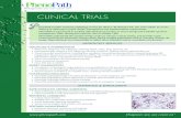 CLINICAL TRIALS PP - PhenoPathphenopath.com/uploads/pdf/BioPharma-Clinical-Trials.pdf · • PhenoPath has an independent, on-site Quality Assurance Unit (QAU) with several decades