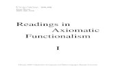 Readings in Axiomatic Functionalism I · André Martinet and has even some affinities to functionalism of the Linguistic School of Prague, especially to the theories of its classical