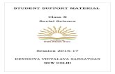 STUDENT SUPPORT MATERIAL - WordPress.com · 2016. 11. 29. · STUDENT SUPPORT MATERIAL . Class X . Social Science . Session 2016-17 . KENDRIYA VIDYALAYA SANGATHAN . NEW DELHI