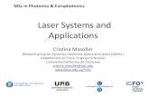 Laser Systems and Applications - fisica.edu.uycris/teaching/Masoller_LSA_part2_2015...A linear stability analysis of the rate equations allows to calculate the RO frequency Experiments