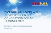 New DYESOL (AU:DYE) THE REVOLUTION IN 3RDmedia.abnnewswire.net/media/en/docs/ASX-DYE-738130.pdf · 2015. 10. 20. · VISION Dyesol’svision is to create a viable low cost source