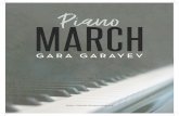 Piano MARCH - mct.gov.azmct.gov.az/medias/media/other/581/garayev-march-cropmarks.pdf · Europe and the United States. During the Cold War in June of 1961, Gara Garayev and Tikhon