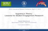 Vygotsky’s Theory: Lessons for Student Engagement Research...Vygotsky’sTheory: Lessons for Student Engagement Research Natalia Maloshonok National Research University –Higher