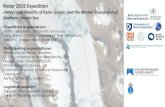 History and Stability of Ryder Glacier and the Marine ... · Ryder 2019 Expedition . History and Stability of Ryder Glacier and the Marine Cryosphere of Southern Lincoln Sea . Ryder