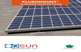 flushmount - ENF Solar · Rail material: 6005-T5 aluminium with mill finish Clamp material: 6005-T5 and 6061-T6 aluminum Bolt material: Stainless steel Finish: Mill finish or anodised