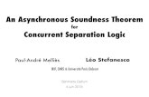 An Asynchronous Soundness Theoremgallium.inria.fr/seminaires/transparents/20180604.Leo.Stefanesco.pdf · Code-acyclic asynchronous graph Asynchronous graph of machine states Machine