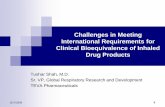 Challenges in Meeting International Requirements for ... · Design Doses Key Outcome Estimated Dose Response Slope, per log dose (mcg) Single Dose Becker and Simons, 1990 PC 20 at