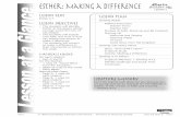 Esther: Making a Difference Lesson at a Glance 1 Timothy 4:12 PT.pdfScripture Memory: 1 Timothy 4:12 Weekly Challenge and Snack Time Conclusion Scripture Memory Don’t let anyone