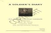 media.api.aucklandmuseum.com  · Web viewA SOLDIER’S DIARY. Pvt. Marcus Christian HANSEN (Rifleman) Regt. No. 74744. Company: SPEC. 40th Reinforcements 1918/19. Transcribed by: