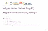 Multigroup Structural Equation Mo deli ng (SEM) · Mencari model yang cocok menggambarkan data, sehingga peneliti ... Formula Rulon, KR-20, Flanagan-Rulon Formula, ... Skor faktor