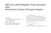 zIIP and zAAP Eligible Time Analysis with Workload License ... · Logic Written in COBOL/CICS/DB2 – ... SAS, MXG, CA-NeuMICS – Other SMF and RMF Analysis Tools • Acquire a Tool