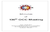 th OCC Meeting - ERPCerpc.gov.in/.../uploads/2017/03/136OCCMINUTES_1-min.pdf · 2017. 9. 18. · 4) Training on PDMS organised at ERPC, Odisha, Bihar, WBSETCL, Jharkhand and DVC.
