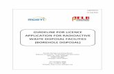 GUIDELINE FOR LICENCE APPLICATION FOR RADIOACTIVE …Attachment 3 Content of Radiological Impact Assessment (RIA) Of Radioactive ... Operational phase is be divided into two (2) sub-phases: