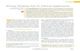 Wound Healing: Part II. Clinical Applications...wounds, diabetic foot ulcers, syphilitic ulcers, pyo-derma gangrenosum, and necrotic skin cancers.30 WOUND CLOSURE Suture Once the wound