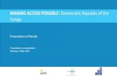 MAKING ACCESS POSSIBLE: Democratic Republic of the Congo · Source: FinScope Consumer Survey DRC, 2015 Why financial inclusion? Welfare improved with financial inclusion 60% 48% 0%