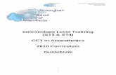 Intermediate Level Training (ST3 & ST4) CCT in Anaesthetics …Intermediate+Guide… · A-CEX Craniotomy 1 NA_IS_03 Shunt surgery NA_IS_03 Cervical and lumbar spinal surgery NA_IS_03