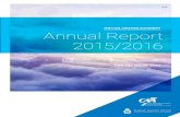 THE CIVIL AVIATION AUTHORITY Annual Report 2015/2016 · THE CIVIL AVIATION AUTHORITY F.11 Civil Aviation Authority of New Zealand. Asteron Centre, 55 Featherston Street, PO Box 3555,
