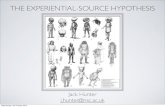 THE EXPERIENTIAL-SOURCE HYPOTHESISanthreligconsc.weebly.com/uploads/7/7/5/3/7753171/...THE EXPERIENTIAL-SOURCE HYPOTHESIS Jack Hunter j.hunter@nsc.ac.uk Wednesday, 28 October 2015