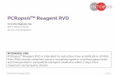PCRopsisTM Reagent RVD€¦ · • Remel MicroTest™ M6™ Transport Medium • TransPRO CVM™ Transport Medium • Mediums with recipes similar to PCRopsis™ UVT are expected