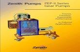 Zenith Pumps PEP-II Series Gear Pumps...PEP-II Series Gear Pumps Zenith ® Pumps Benefits Applications In 1926, Zenith Pumps developed the first precision metering gear pump for the