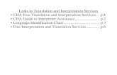 Links to Translation and Interpretation Services • CHA ... · Wikang Tagalog Kung ikaw, o sinumang tinutulungan mo ay may tanong, may karapatan kayong Tagalog humingi ng libreng