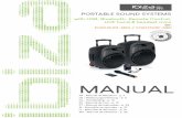 PORTABLE SOUND SYSTEMS · per use or wear and tear. We reserve the right to make technical changes. SPECIFICATIONS PORT12UHF-MKII PORT15UHF-MKII Woofer 12"/30cm 15"/38cm Tweeter 1"/25mm