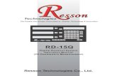 RD-15Q - RESSON€¦ · RD-15Q counter provides various 2D geometric measurement calculation function for the ease of 2D measurements in Optical Profile Projector, 2D CCD vision measurement