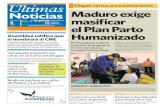 Ultimas...Ultimas Noticias PMV Bs ultimasnoticiasve @UNoticias @UNoticias Miércoles 4 Marzo 2020 Caracas Año 79 N 31.031 10.000 PROMESA Venezuela presentó sus cifras en la ...
