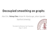 Decoupled smoothing on graphs - Stanford Universitystanford.edu/~jugander/papers/Decoupled smoothing on graphs Alex Chin, Yatong Chen, Kristen M. Altenburger, Johan Ugander Stanford