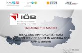 ENGAGING THE MARKET - European Commission Servicep… · THE PPPI SERVICE POINT IN AUSTRIA FOR GPP WEBINAR Vienna, 24.11.2015 Stefan Wurm . Public Procurement Promoting Innovation