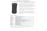 Service Electric Cable TV and Communications - Home · 2017. 12. 28. · TV Manual Programming Method The manual programming method allows the user to enter a three (3) digit code