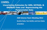 Uncertainty Estimates for SIRS, SKYRAD, & GNDRAD Data and ... · Pyrgeometer Calibrations: WISG vs. Blackbody Results -5-2.5 0 2.5 5 7.5 10 12.5 15 17.5 20-700 -600 -500 -400 -300