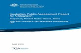 Australian Public Assessment Report for Vildagliptin · Vildagliptin is a new chemical entity. It is an oral antidiabetic agent from a new class of drugs which is claimed to selectively