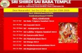 SRI SHIRDI SAI BABA TEMPLE · Oct 18 Sun Sri Gayatri Devi Oct 19 Mon Sri Annapurna Devi Oct 20 Tue Sri Lalitha Tripura Sundari Devi Oct 21 Wed Sri Saraswathi Devi Oct 22 Thu Sri Mahalakshmi