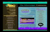 The Mississippi Contractor...2016/09/12  · The Mississippi Contractor GOLF 1 1 Volume 111, Number 133 September 12, 2016 $300 Per Player September 15 & 16 Blueprint Reading Class