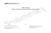TR-900 Development Document€¦ · TR-900 Development Document V0.4 GlobalSat WorldCom Corporation 16F., No. 186, Jian 1 st Rd, Zhonghe Dist., New Taipei City 23553, Taiwan Tel: