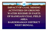 IMPACT OF COAL MINING ACTIVITIES ON GROUND ... ... GROUND WATER & ITS QUALITY HUMAN HEALTH IN ORDER