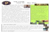 THE LODGE Issue 23 May 2017 - files.schudio.com · Diary Dates… Half Term 29th May — 2nd June End of Term (Summer Holidays) TUESDAY 25th JULY 1.30pm Students Return Wed 6th Sep