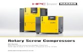 Rotary Screw Compressors - Chelmer Pneumatics · 2018. 6. 7. · Tel: 01444 241671 Fax: 01444 247304 E-Mail: info@hpcplc.co.uk  P-651/10HPC Specifications are subject to …