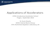 Applications of Acceleratorscas.web.cern.ch/sites/cas.web.cern.ch/files/lectures/... · 2017. 7. 5. · A beam of particles is a very useful tool...-Accelerators for Americas Future