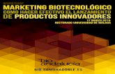 workshop MARKETING BIOTECNOLÓGICO · 9:30 – 10:30 Vender en tiempos difíciles Errores y aciertos en la venta de productos tecnológicos Ponente: Emilio Solís (Gottraining) 10:30