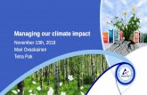 Managing our climate impactnmc.a.se/wp-content/uploads/2018/11/2018-11-13-Mari-Ovaskainen… · Tetra Pak’s Science Based Target commitment Also, we commit to reduce GHG emissions