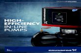 HIGH- EFFICIENCY IN-LINE pumps · 5 10 20 40 100 200 400 1000 2000 4000 10 15 20 30 40 40 80 100 150 200 H [m] Q [m3/h] 1 4 10 40 100 400 2000 H [m] Q [m3/h] 10 15 20 30 40 40 80