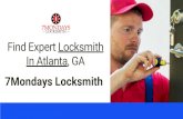 Hire Trusted Local Locksmith In Atlanta, GA | 7Mondays Locksmith