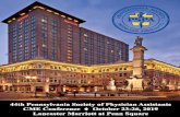 Home - Pennsylvania Society of Physician Assistants...Galbn aploc Schedule at a Glance Tuesday, October 22.2019 General Session WK = Workshop 6:45 am — 6:45 am — 7:00am- 8:00 am